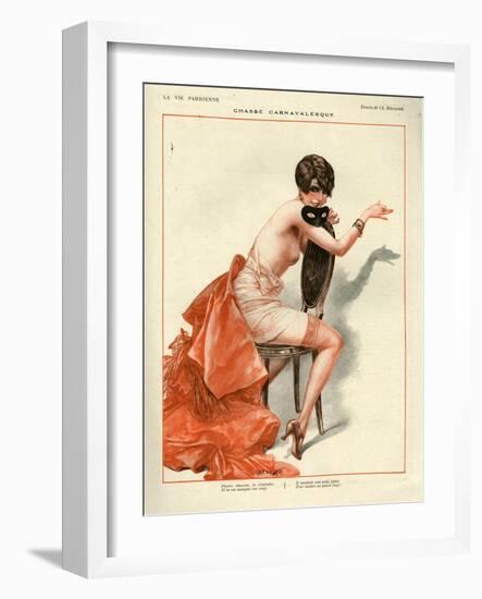 1920s France La Vie Parisienne Magazine Plate-null-Framed Giclee Print