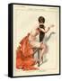 1920s France La Vie Parisienne Magazine Plate-null-Framed Stretched Canvas