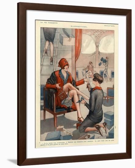 1920s France La Vie Parisienne Magazine Plate-null-Framed Giclee Print