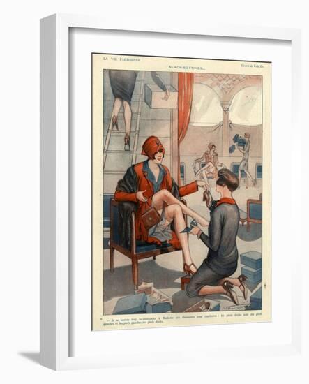 1920s France La Vie Parisienne Magazine Plate-null-Framed Giclee Print