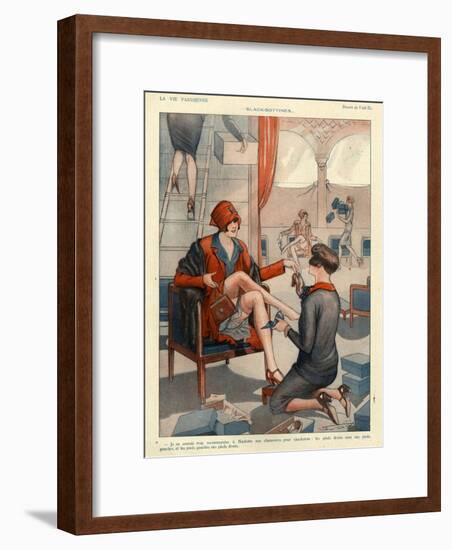 1920s France La Vie Parisienne Magazine Plate-null-Framed Giclee Print