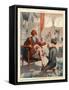 1920s France La Vie Parisienne Magazine Plate-null-Framed Stretched Canvas