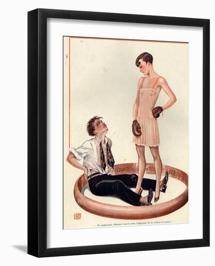 1920s France La Vie Parisienne Magazine Plate-null-Framed Giclee Print