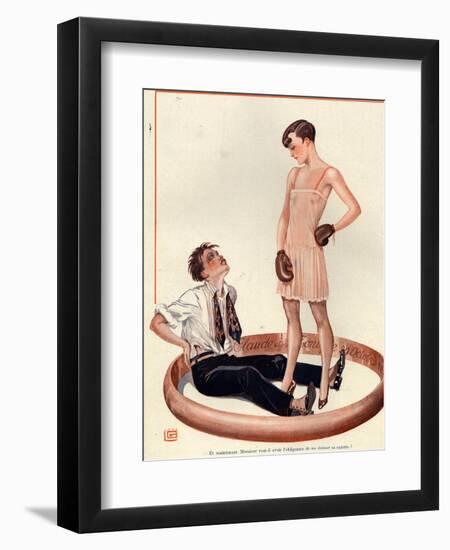 1920s France La Vie Parisienne Magazine Plate-null-Framed Giclee Print