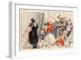 1920s France La Vie Parisienne Magazine Plate-null-Framed Giclee Print