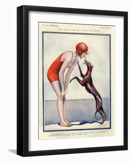 1920s France La Vie Parisienne Magazine Plate-null-Framed Giclee Print