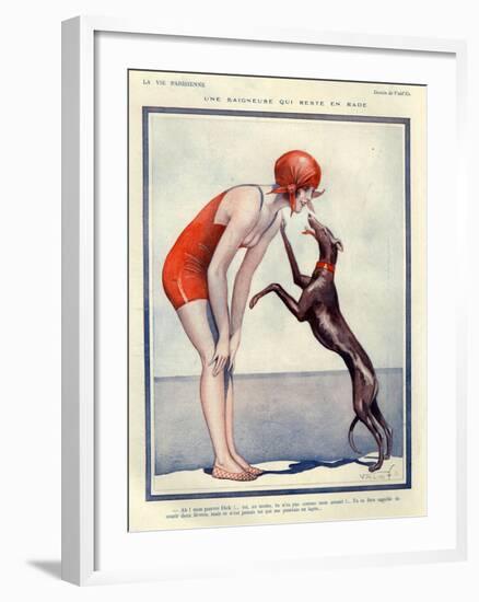 1920s France La Vie Parisienne Magazine Plate-null-Framed Giclee Print