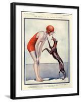 1920s France La Vie Parisienne Magazine Plate-null-Framed Giclee Print