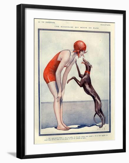 1920s France La Vie Parisienne Magazine Plate-null-Framed Giclee Print