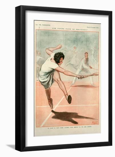 1920s France La Vie Parisienne Magazine Plate-null-Framed Premium Giclee Print