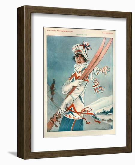 1920s France La Vie Parisienne Magazine Plate-null-Framed Giclee Print