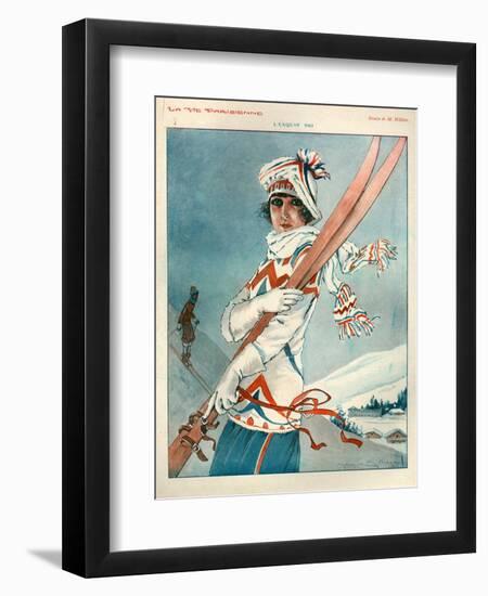 1920s France La Vie Parisienne Magazine Plate-null-Framed Giclee Print