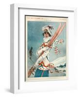 1920s France La Vie Parisienne Magazine Plate-null-Framed Giclee Print