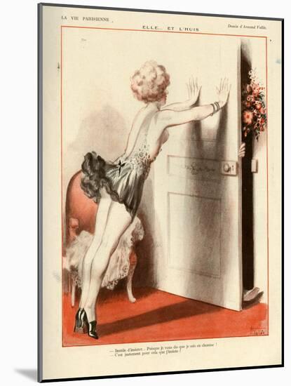 1920s France La Vie Parisienne Magazine Plate-null-Mounted Giclee Print