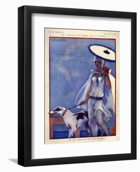 1920s France La Vie Parisienne Magazine Plate-null-Framed Giclee Print