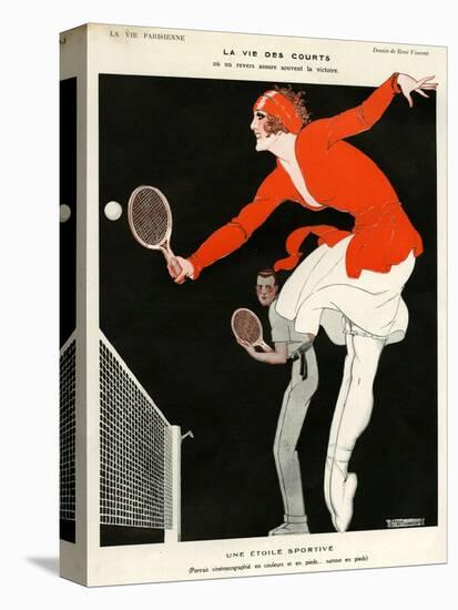 1920s France La Vie Parisienne Magazine Plate-null-Stretched Canvas