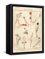 1920s France La Vie Parisienne Magazine Plate-null-Framed Stretched Canvas