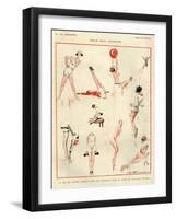 1920s France La Vie Parisienne Magazine Plate-null-Framed Giclee Print