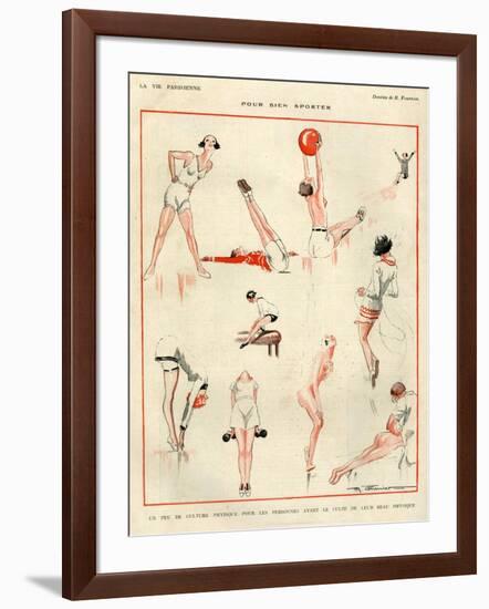 1920s France La Vie Parisienne Magazine Plate-null-Framed Giclee Print