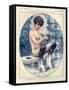 1920s France La Vie Parisienne Magazine Plate-null-Framed Stretched Canvas