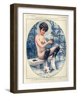 1920s France La Vie Parisienne Magazine Plate-null-Framed Giclee Print