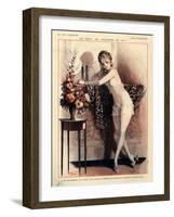 1920s France La Vie Parisienne Magazine Plate-null-Framed Giclee Print