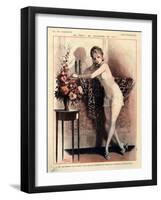 1920s France La Vie Parisienne Magazine Plate-null-Framed Giclee Print