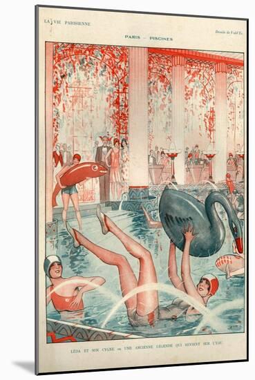 1920s France La Vie Parisienne Magazine Plate-null-Mounted Giclee Print