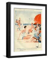 1920s France La Vie Parisienne Magazine Plate-null-Framed Giclee Print