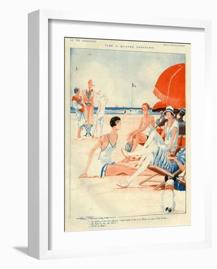 1920s France La Vie Parisienne Magazine Plate-null-Framed Giclee Print