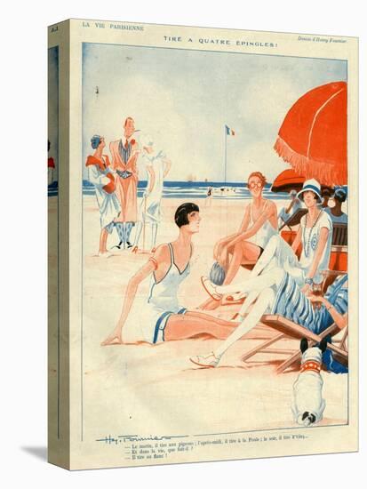 1920s France La Vie Parisienne Magazine Plate-null-Stretched Canvas