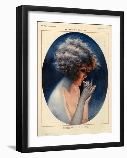 1920s France La Vie Parisienne Magazine Plate-null-Framed Giclee Print