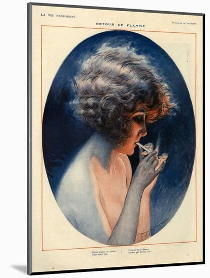 1920s France La Vie Parisienne Magazine Plate-null-Mounted Giclee Print