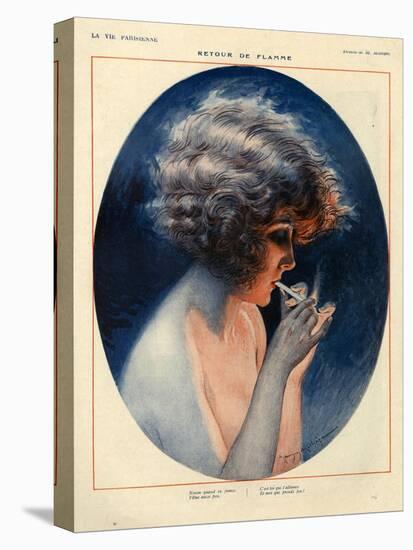 1920s France La Vie Parisienne Magazine Plate-null-Stretched Canvas