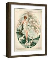 1920s France La Vie Parisienne Magazine Plate-null-Framed Giclee Print