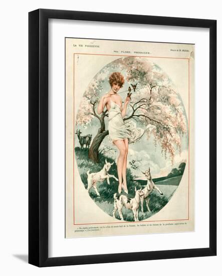 1920s France La Vie Parisienne Magazine Plate-null-Framed Giclee Print