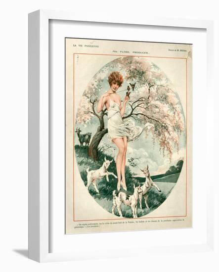 1920s France La Vie Parisienne Magazine Plate-null-Framed Giclee Print