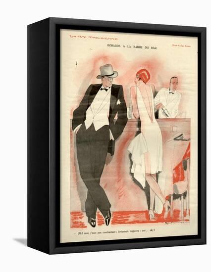 1920s France La Vie Parisienne Magazine Plate-null-Framed Stretched Canvas