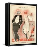 1920s France La Vie Parisienne Magazine Plate-null-Framed Stretched Canvas