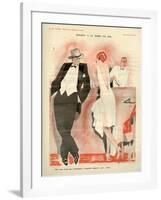 1920s France La Vie Parisienne Magazine Plate-null-Framed Giclee Print