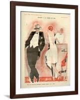 1920s France La Vie Parisienne Magazine Plate-null-Framed Giclee Print