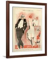 1920s France La Vie Parisienne Magazine Plate-null-Framed Giclee Print