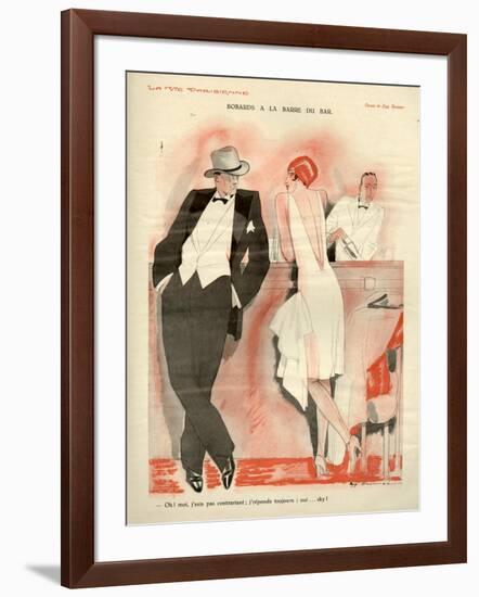 1920s France La Vie Parisienne Magazine Plate-null-Framed Giclee Print