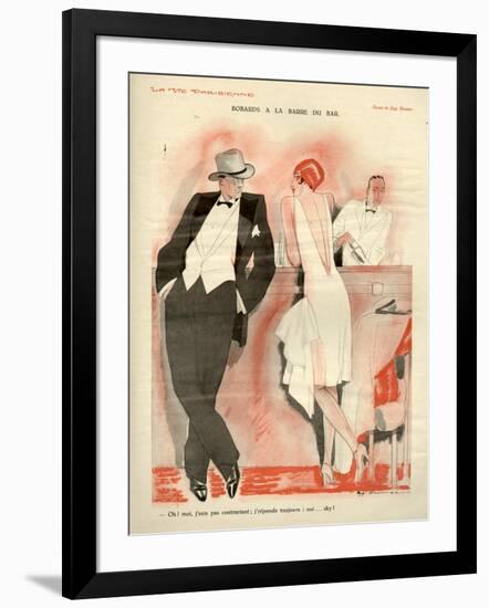 1920s France La Vie Parisienne Magazine Plate-null-Framed Giclee Print