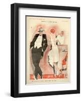 1920s France La Vie Parisienne Magazine Plate-null-Framed Giclee Print