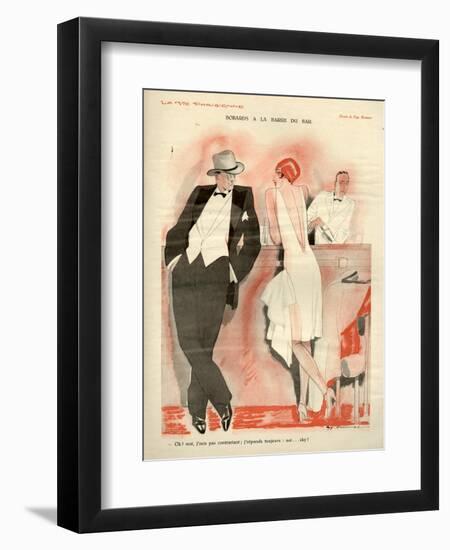 1920s France La Vie Parisienne Magazine Plate-null-Framed Giclee Print