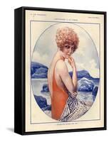 1920s France La Vie Parisienne Magazine Plate-null-Framed Stretched Canvas