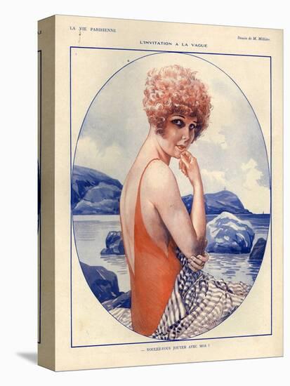 1920s France La Vie Parisienne Magazine Plate-null-Stretched Canvas