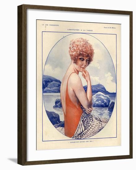 1920s France La Vie Parisienne Magazine Plate-null-Framed Giclee Print