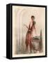 1920s France La Vie Parisienne Magazine Plate-null-Framed Stretched Canvas